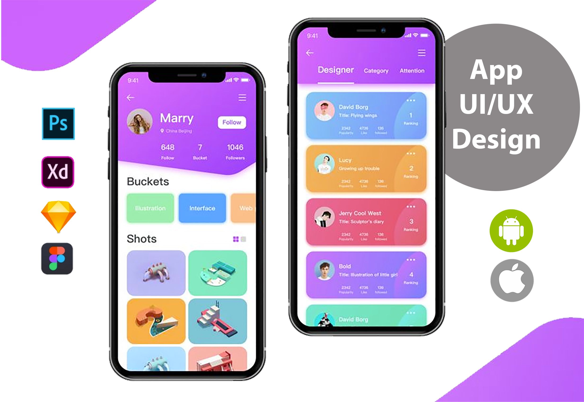 A stunning mobile UX Design