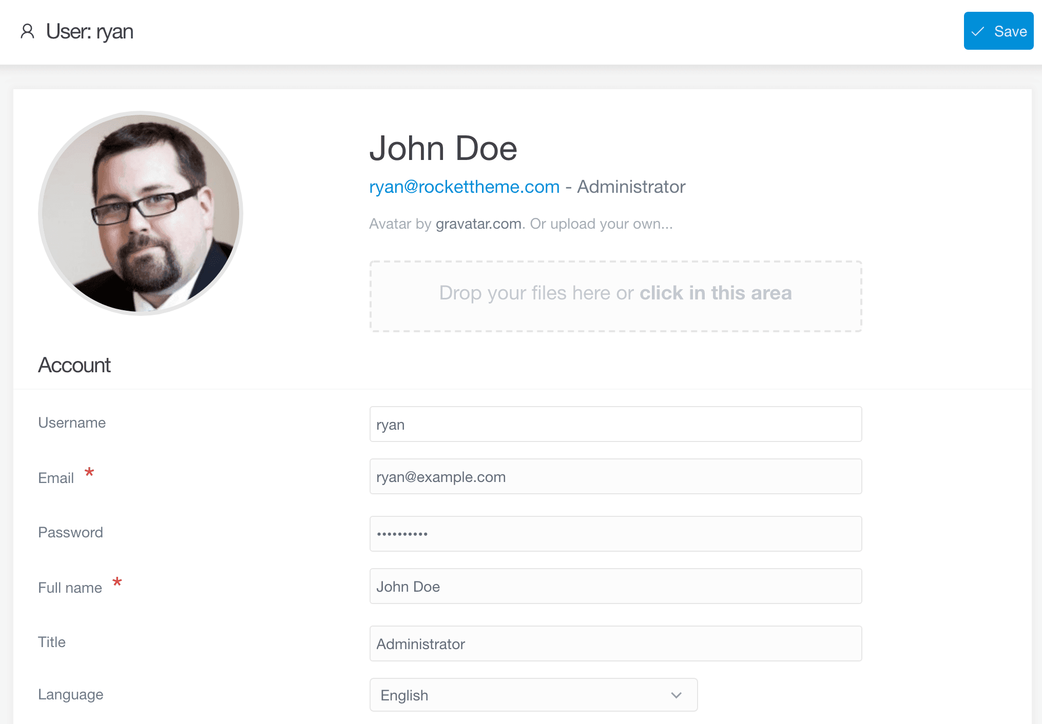 User Profiles Management